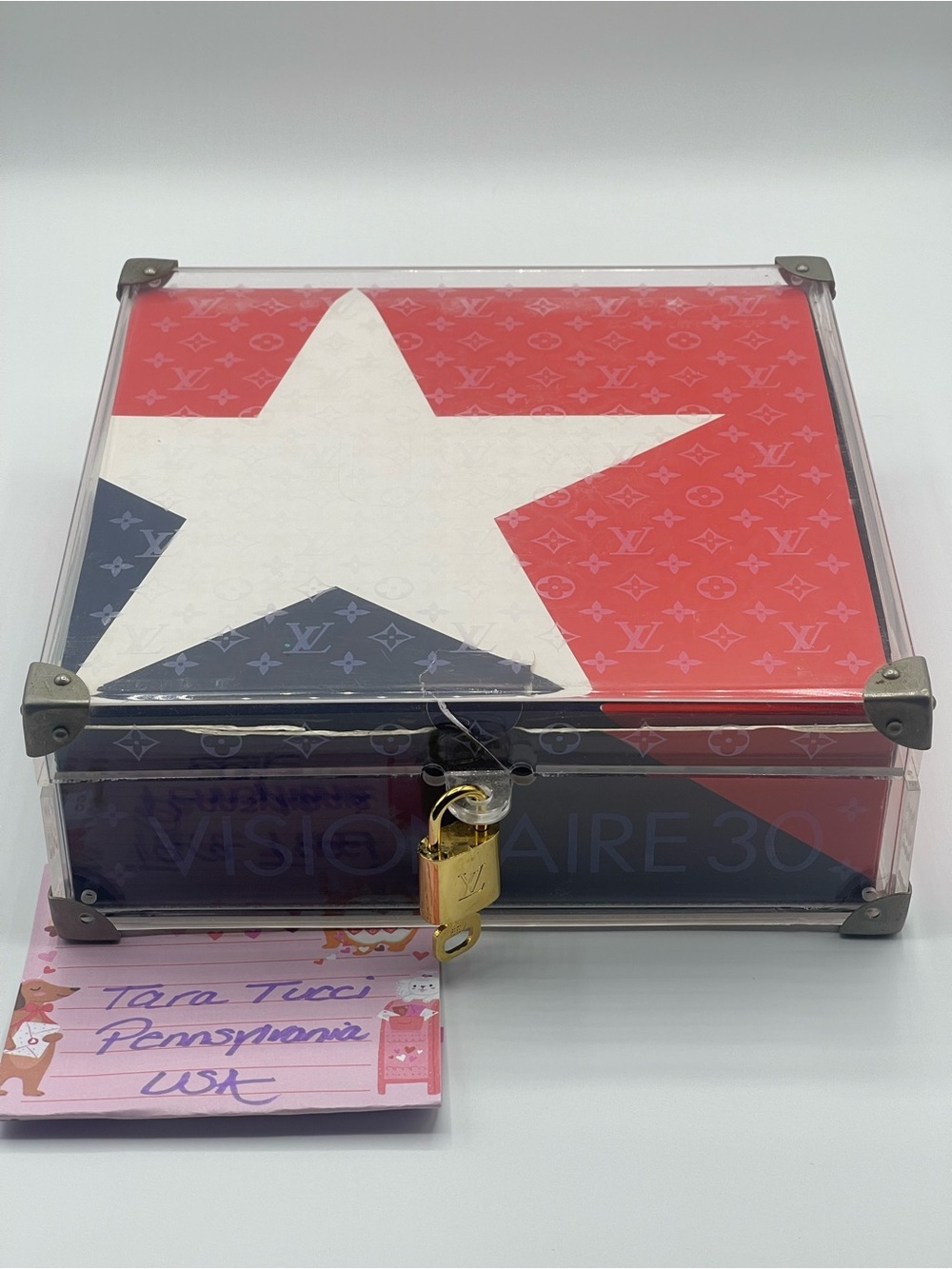 Louis Vuitton USA 🇺🇸 LV Cup Visionaire 30 Clear Monogram Lucid Trunk Puzzle Game